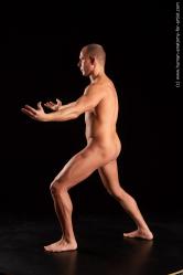 Nude Man - Man White Standing poses - ALL Muscular Short Brown Standing poses - simple Standard Photoshoot Realistic